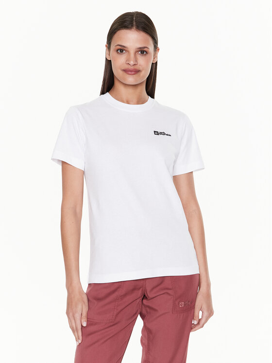 Jack Wolfskin Funkčné tričko Essential 1808352 Biela Regular Fit