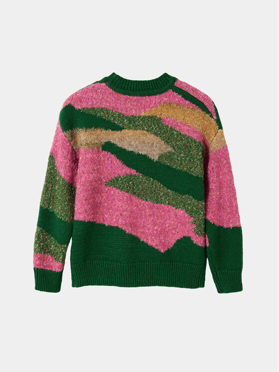 Desigual Desigual Sweter 23WGJF05 Kolorowy Regular Fit