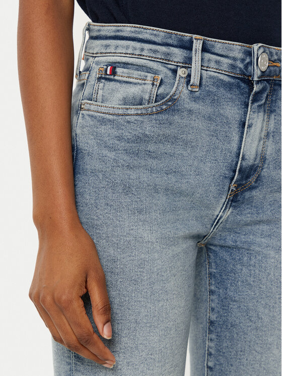Tommy Hilfiger Tommy Hilfiger Traperice Como WW0WW43717 Plava Skinny Fit
