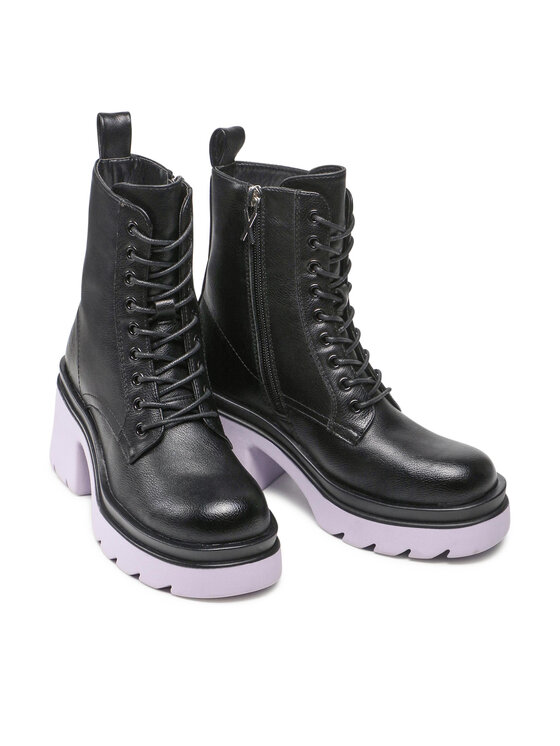 DeeZee DeeZee Schnürschuhe H90112-1 Schwarz