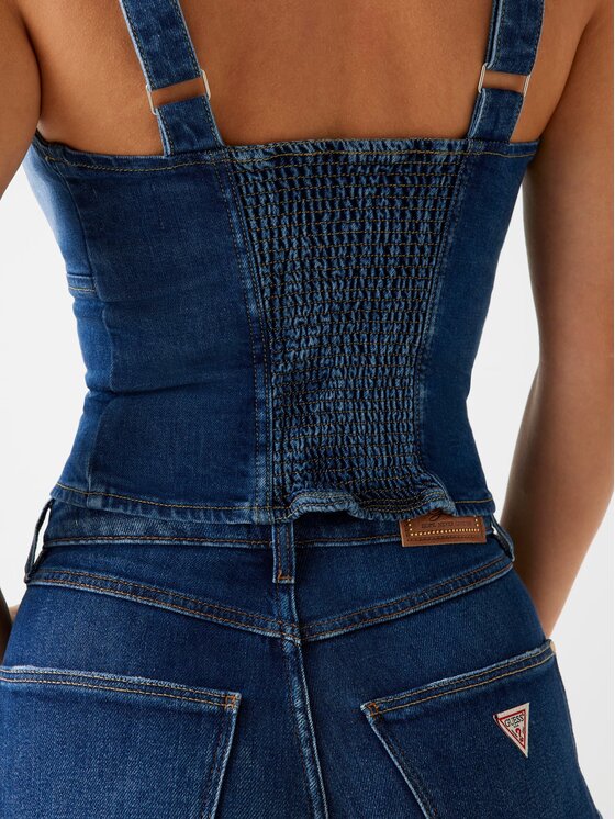 Guess Guess Top 176595 Niebieski Classic Fit