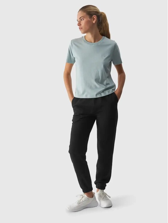 4F 4F T-Shirt 4FAW24TTSHF1650-47S Zielony Regular Fit