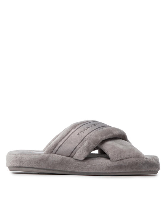 Tommy Hilfiger Tommy Hilfiger Papuče Comfy Home Slippers With Straps FW0FW06587 Siva