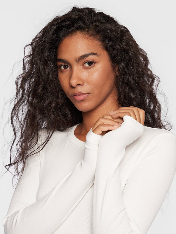 Gina Tricot Gina Tricot Блуза Basic 18863 Екрю Regular Fit