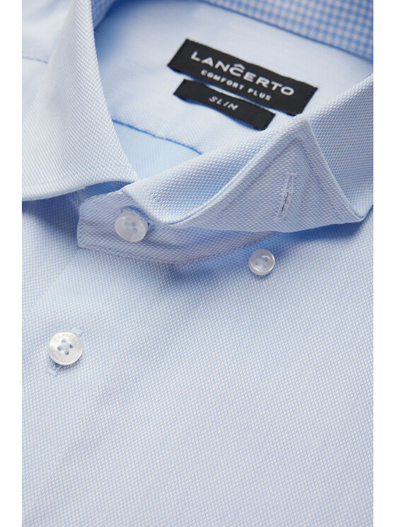 Lancerto Lancerto Koszula Nicoletta KO073225000008 Niebieski Slim Fit