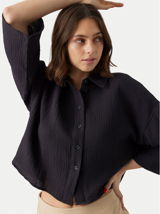Vero Moda Vero Moda Košulja Natali 10279685 Crna Standard Fit