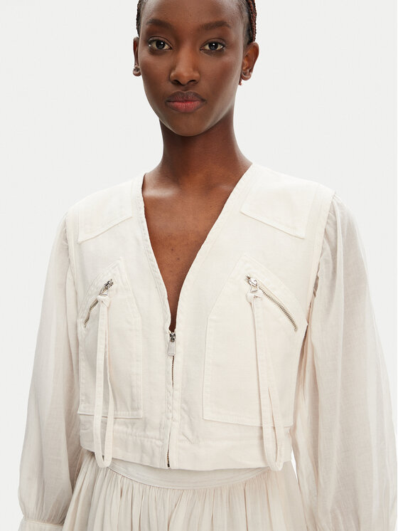 PINKO PINKO Ежедневна рокля Frank 105251 A2MI Екрю Regular Fit