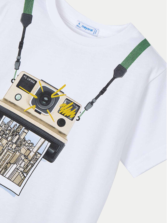 Mayoral Mayoral T-Shirt 3044 Biały Regular Fit