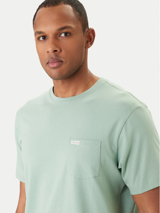 Guess Jeans Guess Jeans T-shirt M5RI74 K8FQ4 Verde Regular Fit
