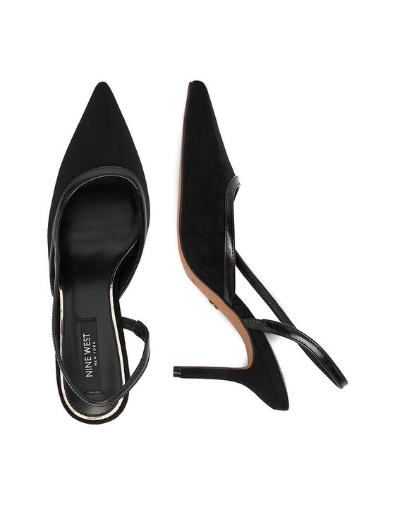 Nine West Nine West Pantofi cu toc subțire EO-SX005 06 Negru