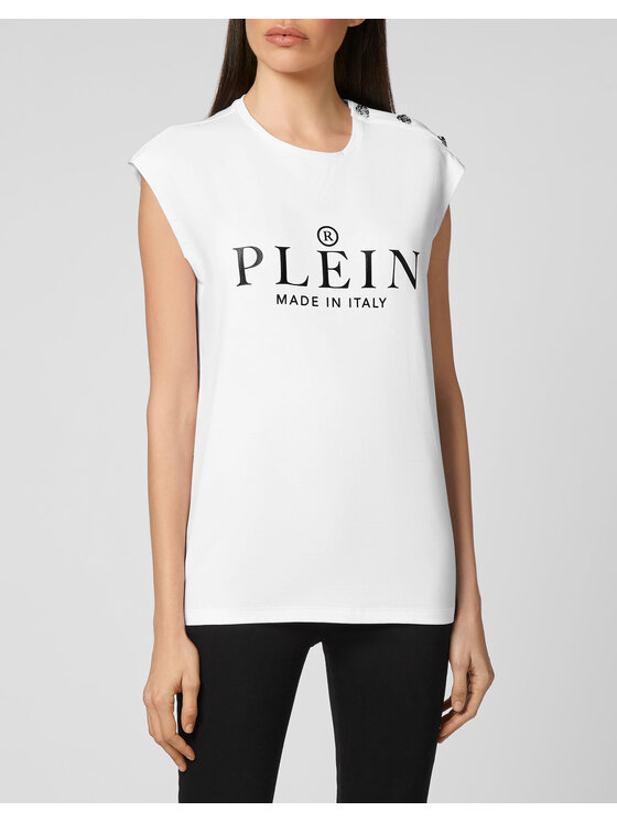 PHILIPP PLEIN PHILIPP PLEIN T-shirt 1439 Bianco Regular Fit