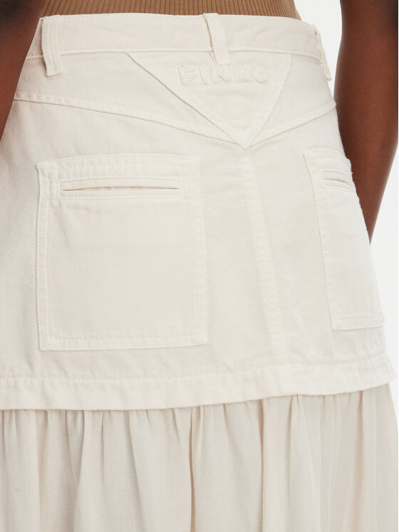 PINKO PINKO Maxi sukně Kenny 105252 A2MI Écru Regular Fit