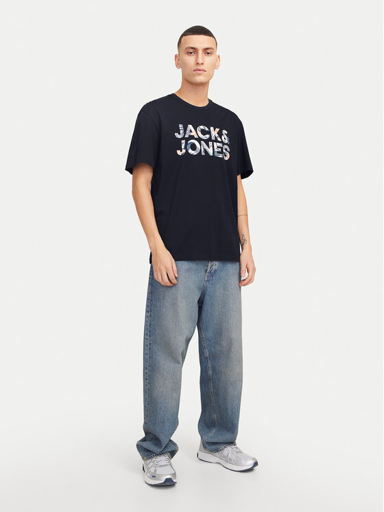 Jack&Jones Jack&Jones Tričko Bryan 12268127 Tmavomodrá Relaxed Fit