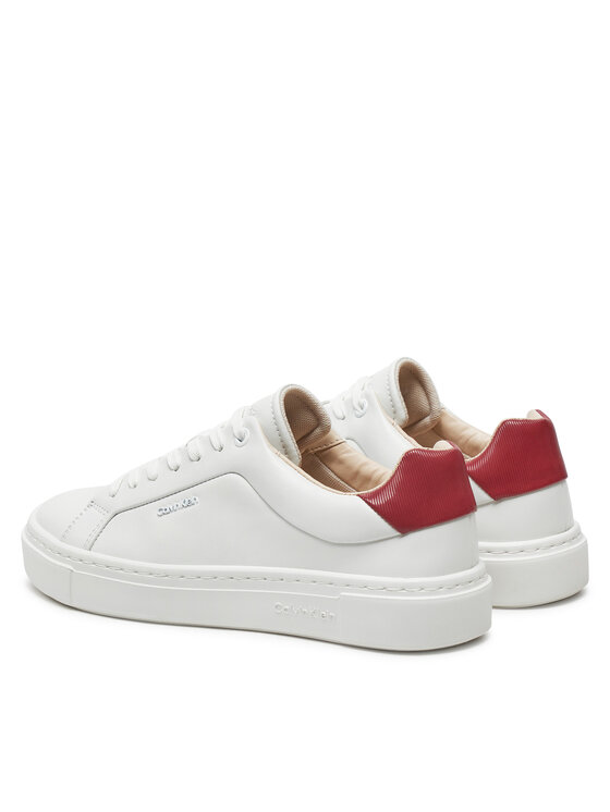 Calvin Klein Calvin Klein Laisvalaikio batai Cupsole Lace Up W/Ml Lth HW0HW02201 Balta