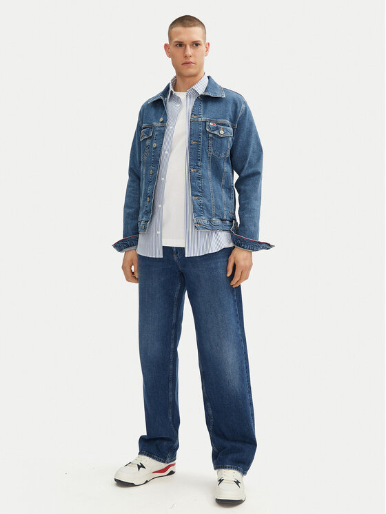 Tommy Jeans Tommy Jeans Kurtka jeansowa Ryan DM0DM21047 Niebieski Regular Fit