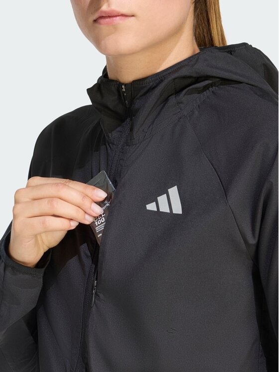 adidas adidas Kurtka do biegania 158797 Czarny Regular Fit
