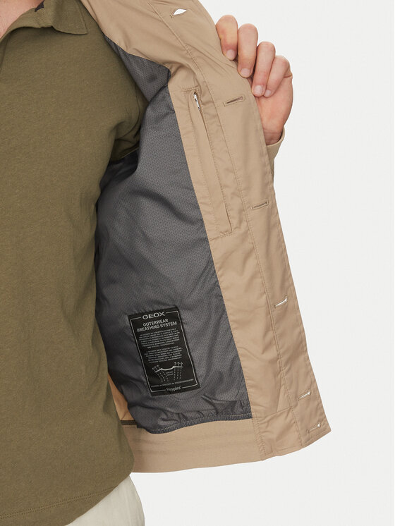 Geox Geox Преходно яке Eolo M5520Q T3219 F5264 Бежов Regular Fit