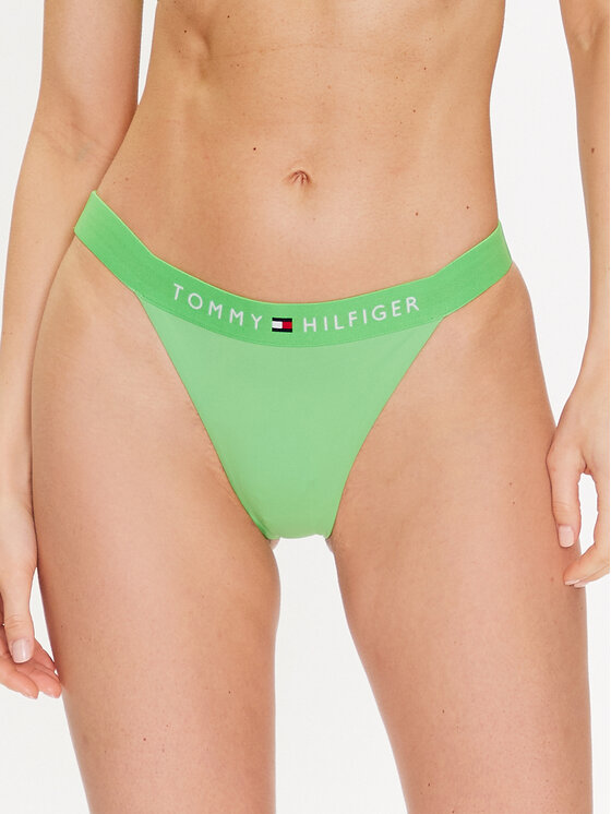 Tommy Hilfiger Bikini apakšdaļa UW0UW04135 Zaļš