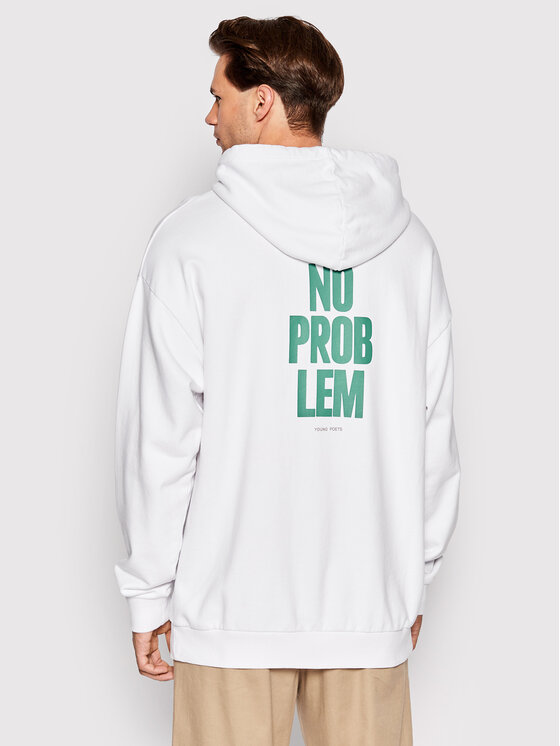 Young Poets Society Young Poets Society Bluza No Problem Joris 107071 Biały Regular Fit