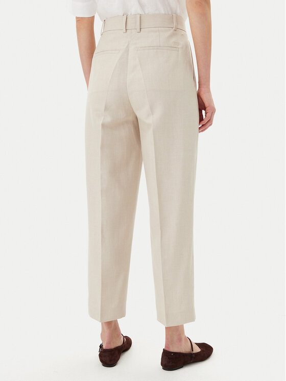 Tommy Hilfiger Tommy Hilfiger Pantaloni din material WW0WW45461 Bej Tapered Fit