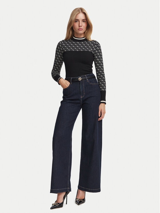 Guess Guess Пуловер W5BR24 Z3JD2 Черен Slim Fit