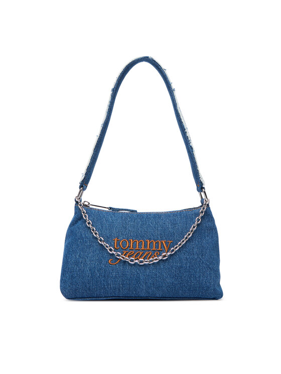 Tommy Jeans Tommy Jeans Geantă Tjw Cool Denim Shoulder Bag AW0AW18575 Albastru