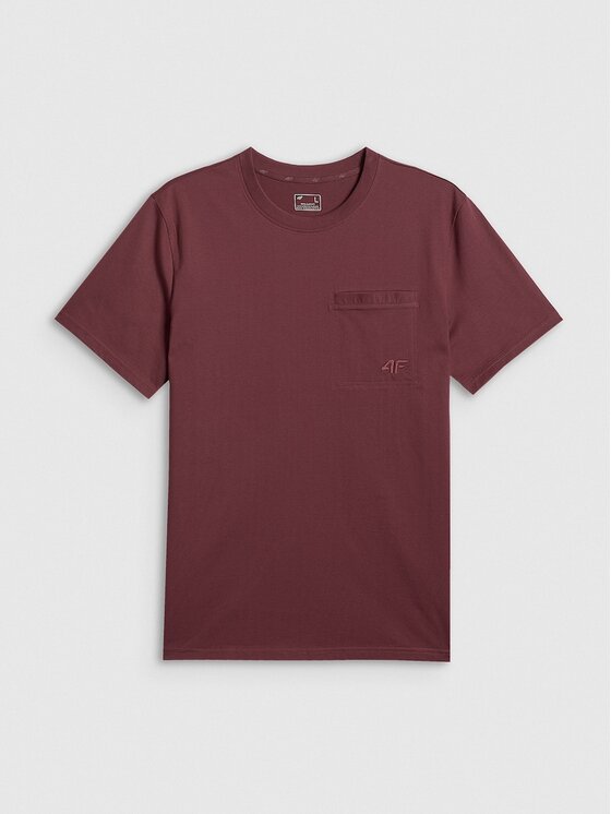 4F 4F T-shirt 4FRSS26TTSHM3637-60S Rosso Regular Fit