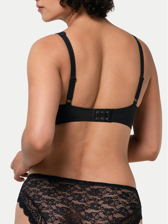 Triumph Triumph Biustonosz z fiszbiną Amourette 300 10166798 Czarny