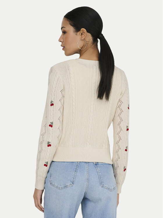 ONLY ONLY Kardigan Birtie 15363087 Beżowy Regular Fit