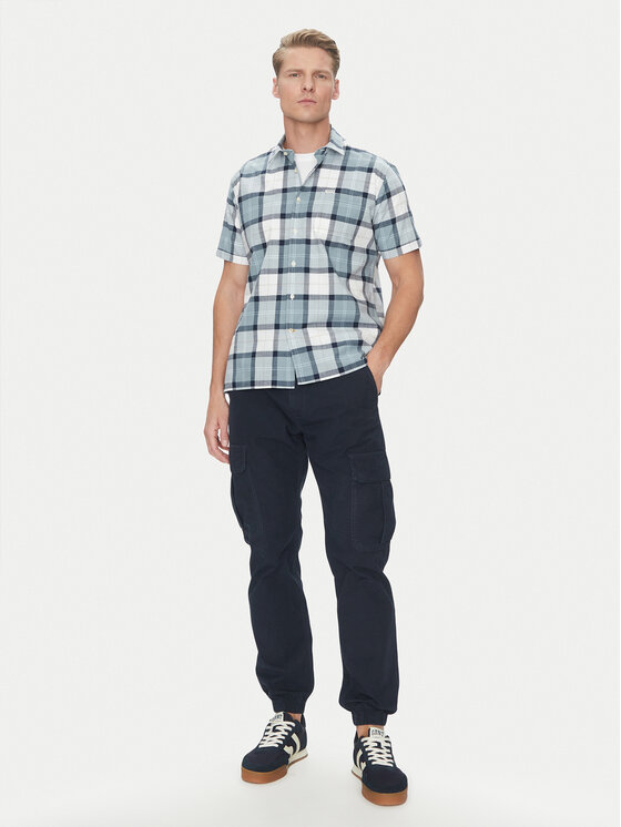 Barbour Barbour Hemd Douglas MSH5077TN45 Grau Regular Fit