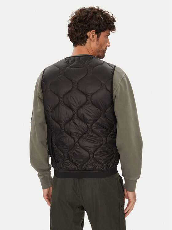C.P. Company C.P. Company Kamizelka 19CMVE049A110158A Czarny Regular Fit