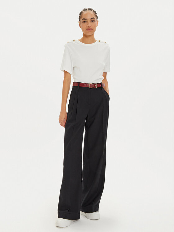 Tommy Hilfiger Tommy Hilfiger Блузка WW0WW42907 Білий Regular Fit