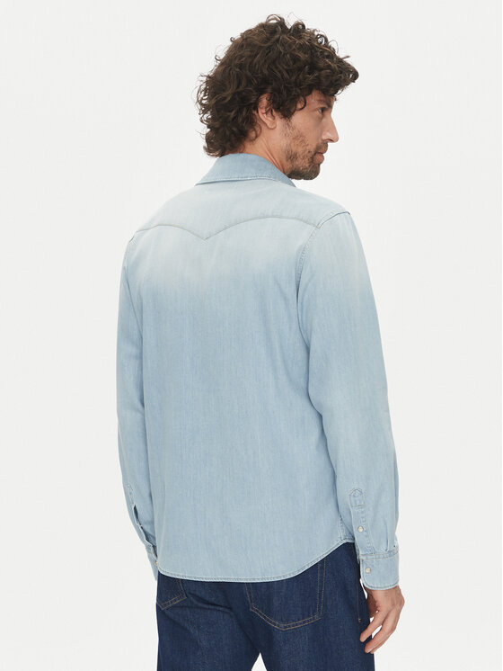 Liu Jo Liu Jo Koszula QA5298 D4851 78888 Niebieski Regular Fit