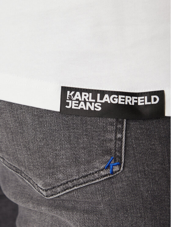 Karl Lagerfeld Jeans Karl Lagerfeld Jeans T-shirt A2M17036 Bijela Regular Fit