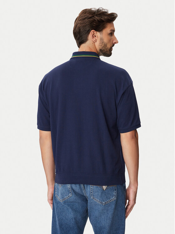 Polo Ralph Lauren Polo Ralph Lauren Тениска с яка и копчета 710B28617003 Тъмносин Regular Fit
