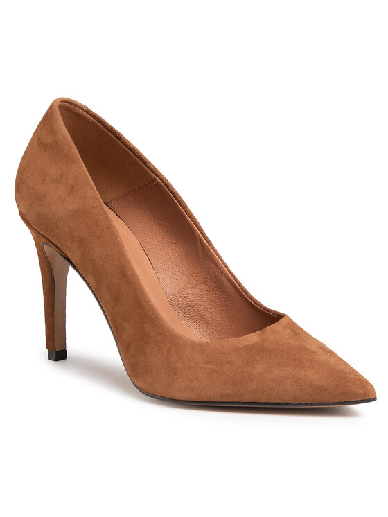 Scarpe stiletto QZ-16-04-000639 Marrone