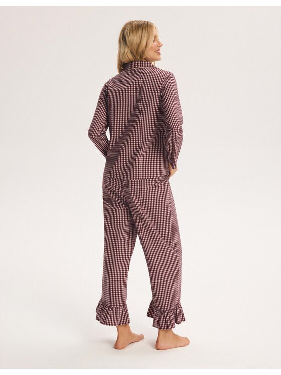 Esotiq Esotiq Piżama 45917 Brązowy Regular Fit