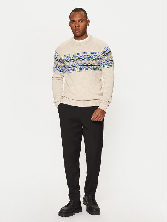 Brave Soul Brave Soul Pullover MK-517ERICKSON Écru Regular Fit