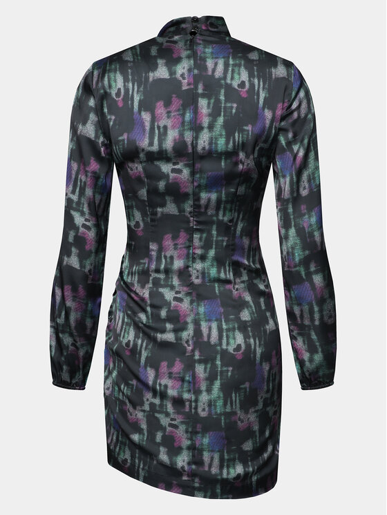 Sisley Sisley Každodenní šaty 4RTMLV046 Barevná Slim Fit