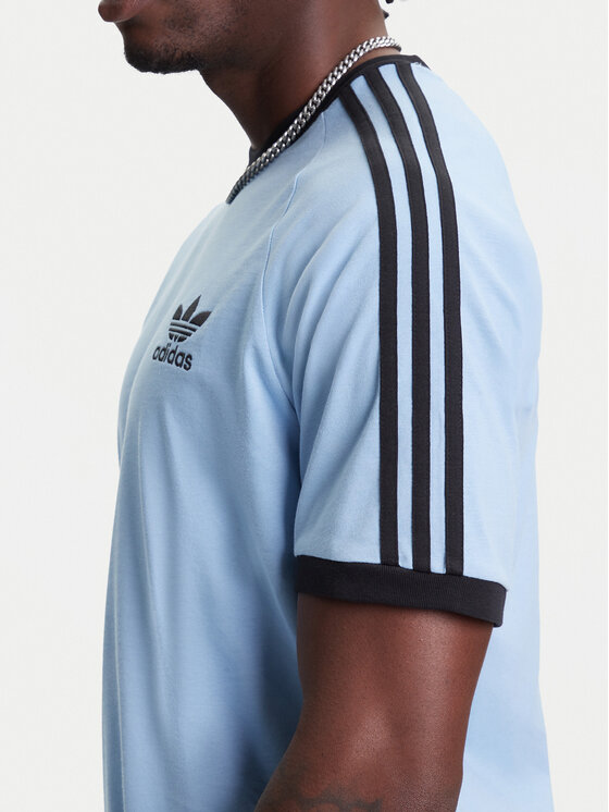 adidas adidas Тишърт adicolor Classics 3-Stripes JY1371 Светлосиньо Slim Fit