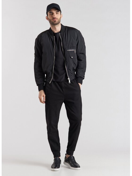 Pako Lorente Pako Lorente Kurtka przejściowa M21SF-5X-020 Czarny Classic Fit
