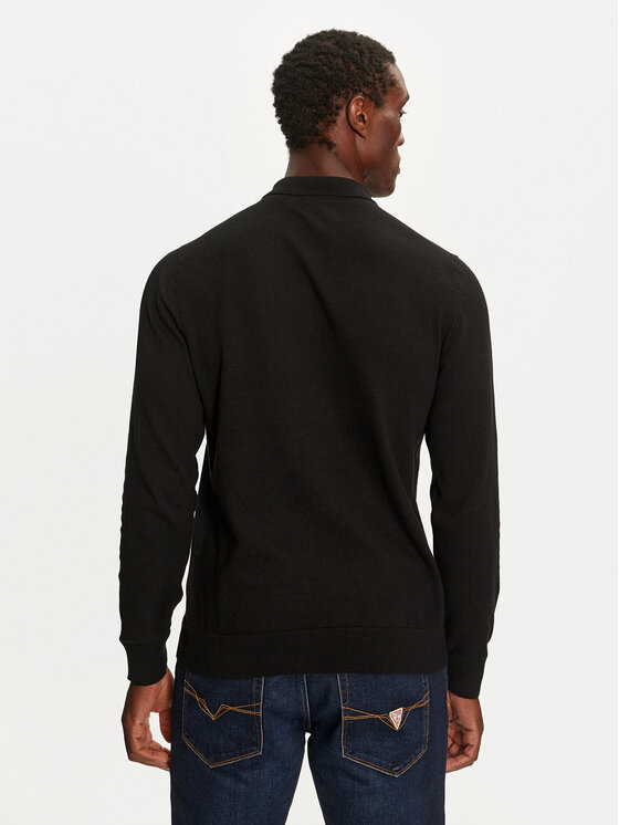 Brave Soul Brave Soul Πουλόβερ MK-273PLACKET Μαύρο Regular Fit