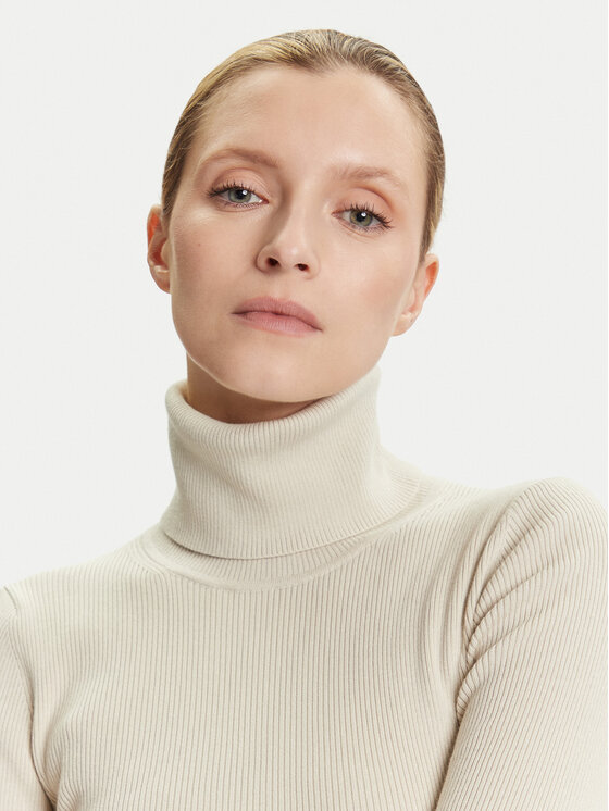 Calvin Klein Jeans Calvin Klein Jeans Rollkragenpullover LV047D350G Beige Regular Fit