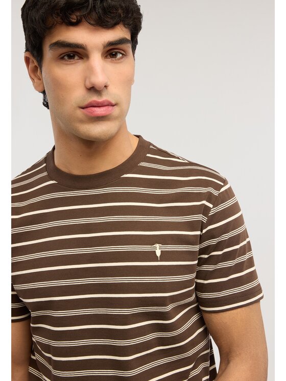 Trussardi Trussardi T-Shirt G0468000100N0JB Brązowy Regular Fit