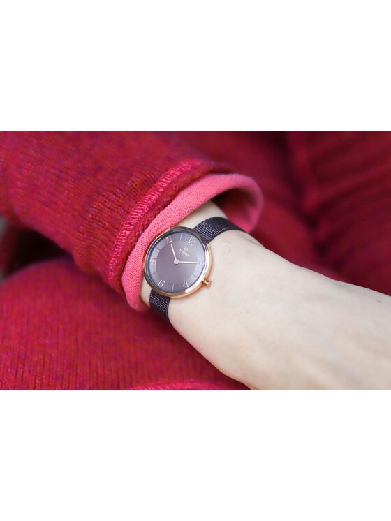 Obaku Obaku Zegarek V195LXVNMN Brązowy