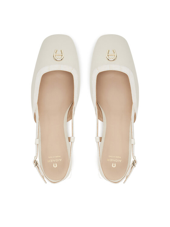 Aigner Aigner Baleríny Fashion Saskia 18A 1251090 Bílá