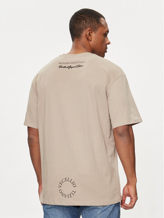 Redefined Rebel Redefined Rebel T-särk Pedro 221166 Beež Regular Fit