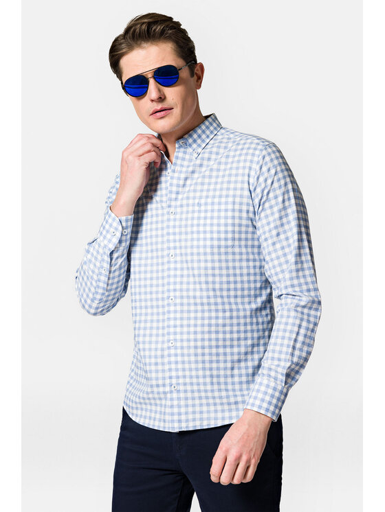 Lancerto Lancerto Koszula Aletta KO073222000017 Niebieski Slim Fit