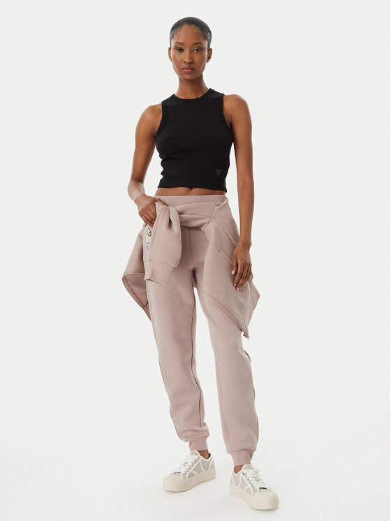 Guess Guess Marškinėliai Edie V3GP19 K8RT2 Juoda Slim Fit