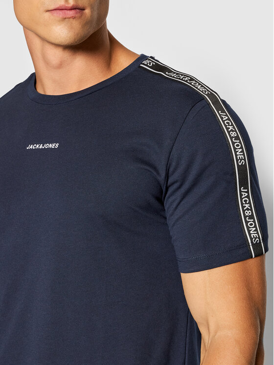 T-shirt Taping 12192272 Blu scuro Regular Fit